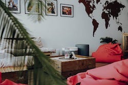 Gemütliche Sitzecke im House of Ruf